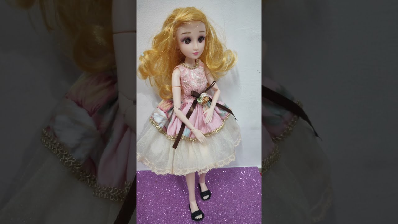 DIY Home Made Barbie Shoes 👠/ #shorts #ytshorts #barbie #homemadebarbieshoes #creativebarbie