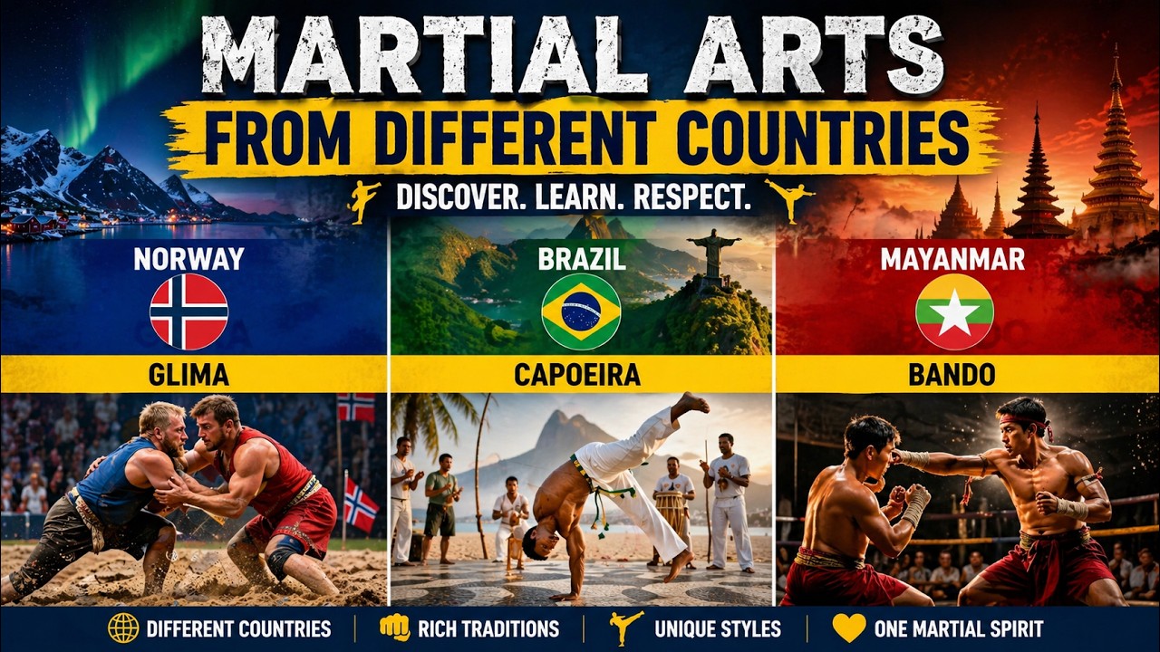 🥋 Боевые искусства разных стран 🌍