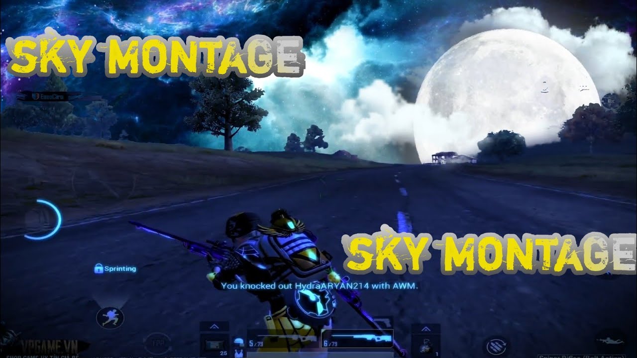 Glowing Moon Sky Replacement Effect in Alight Motion | Android | Pubg | BGMI @Ts cloud77