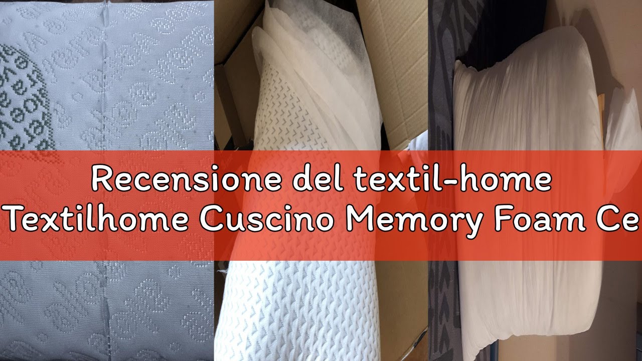 Recensione del textil-home Textilhome Cuscino Memory Foam Cervicale 70 cm &ndash; Cuscini per Letto e per