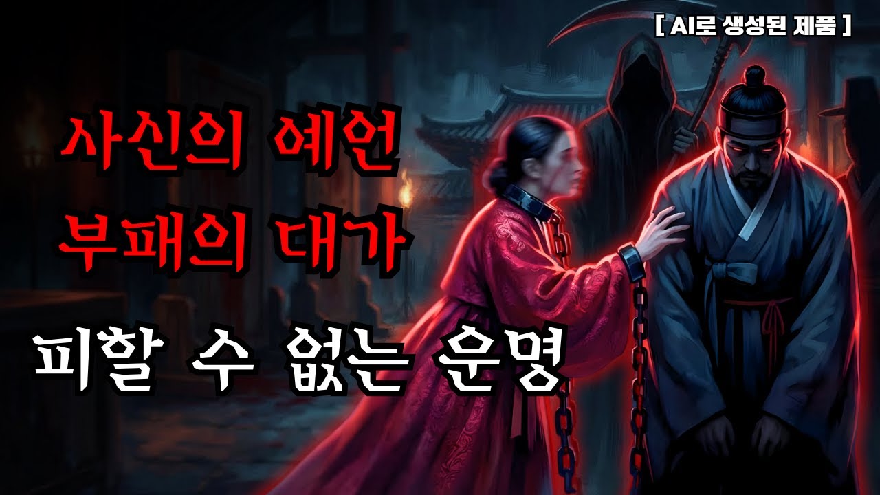 [공포·조선괴담]...부패한 관리의 아버지가 사신에게서 아들의 미래를 알게 된 충격적 진실... | 조선괴담·무서운이야기