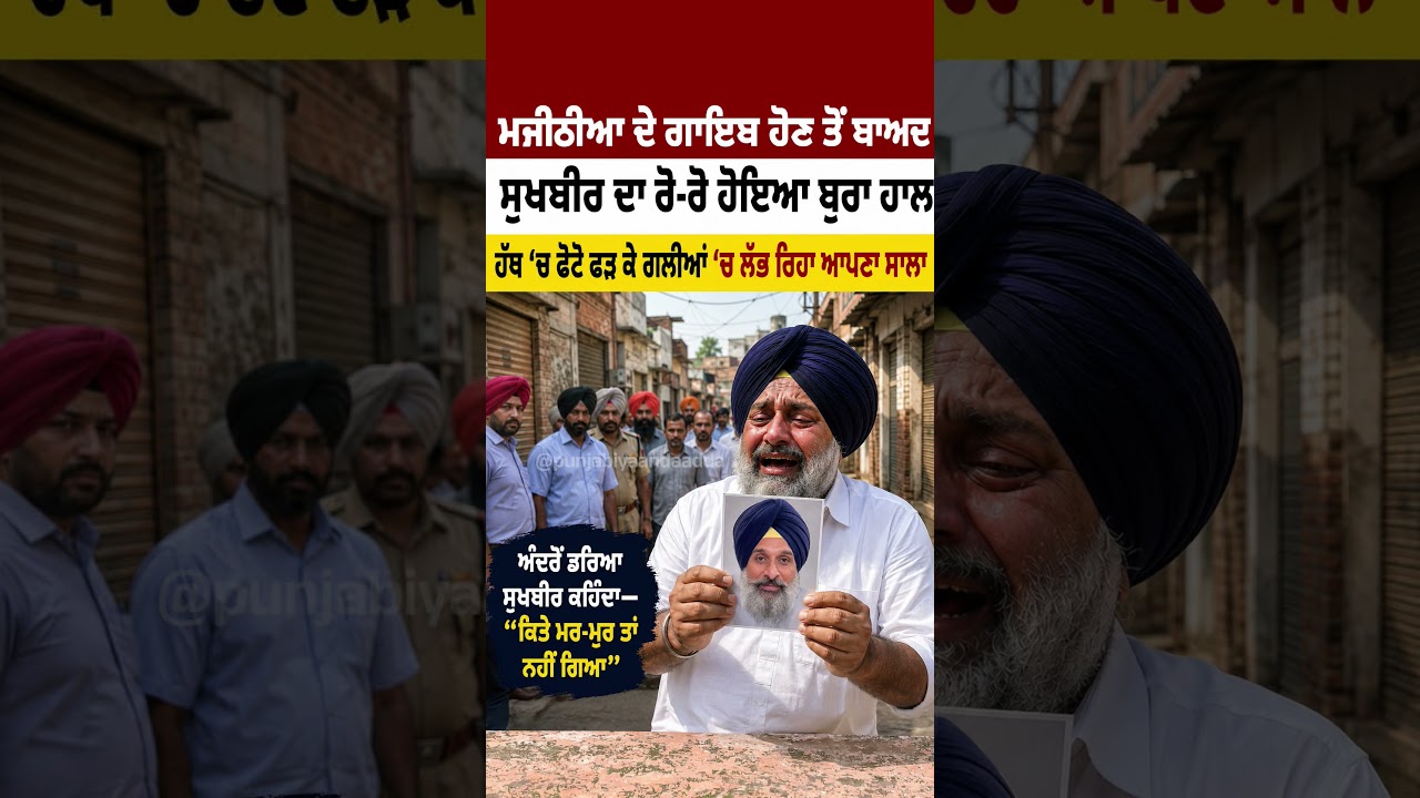 Bikram Majithia ਦੇ ਗਾਇਬ ਤੋਂ ਬਾਅਦ Sukhbir badal ਦਾ ਹੋਇਆ ਬੁਰਾ ਹਾਲ #bikramjitmajithia #sukhbirbadal