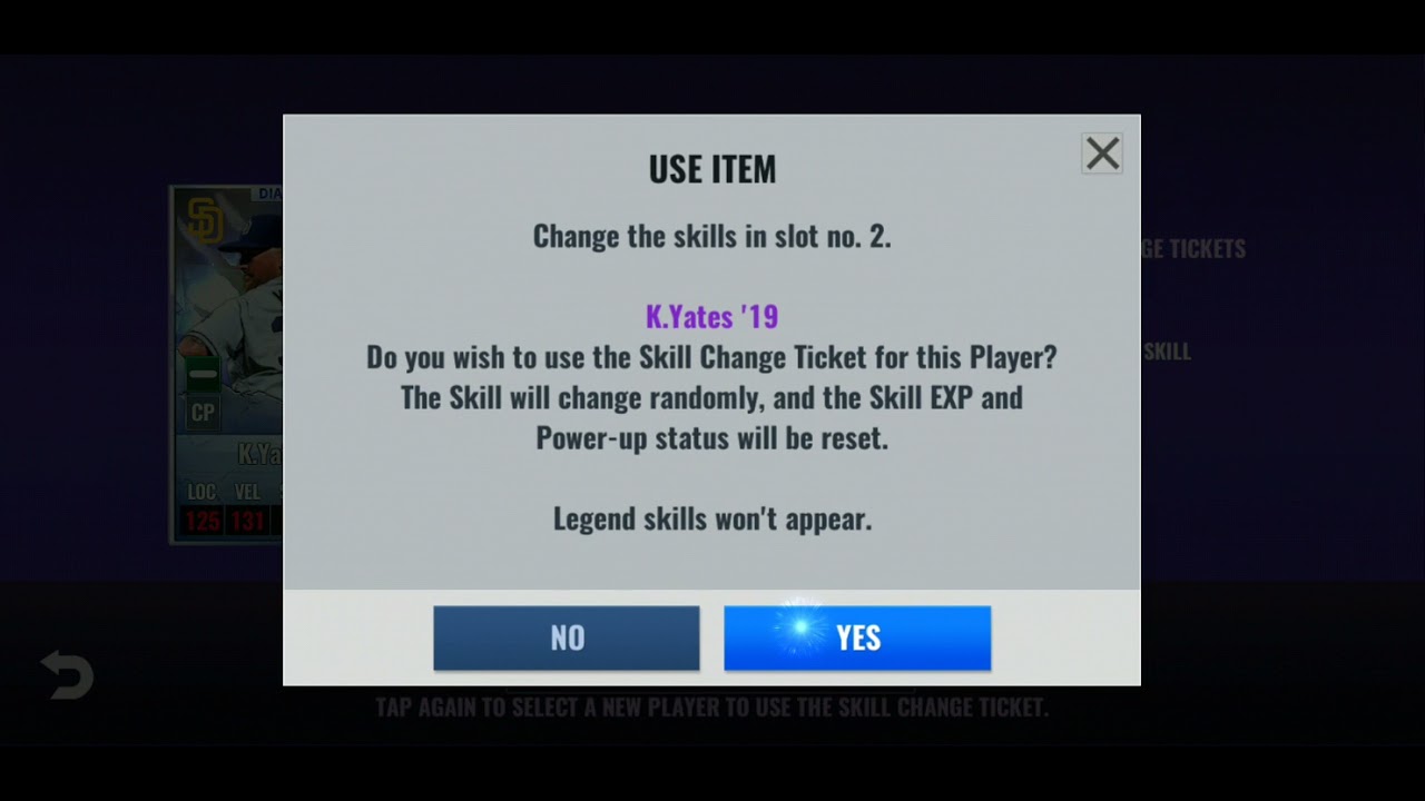 mlb 9 innings skill reset ticket,  skill change tickets, and suspension talk