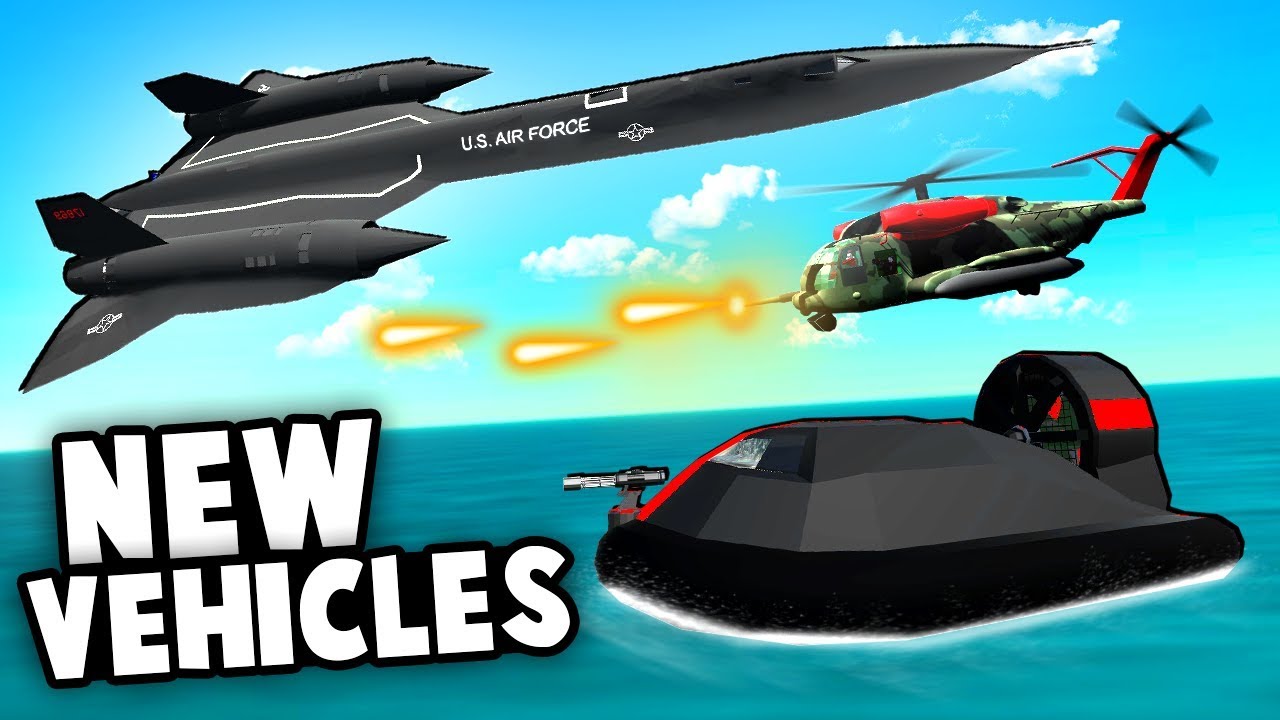 AMAZING NEW VEHICLES! Stealth Hovercraft, Blackbird and Liberator Heli! (Ravenfield Best Mods)