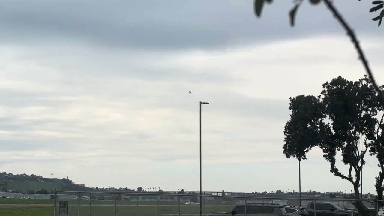 Robinson R44 N244RH Helicopter departure from Torrance Airport