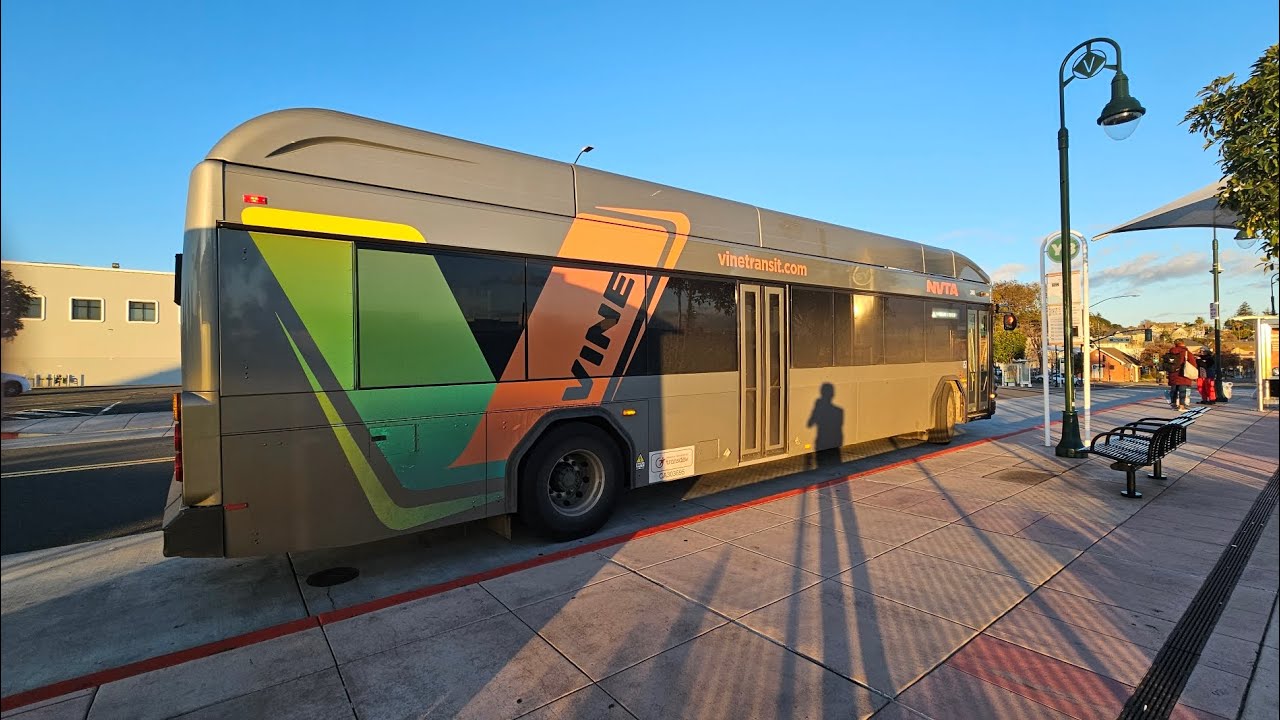 NVTA Napa Vine | 2025 Gillig Low Floor Plus EV No. 340 on Route 11 to Vallejo Transit Center