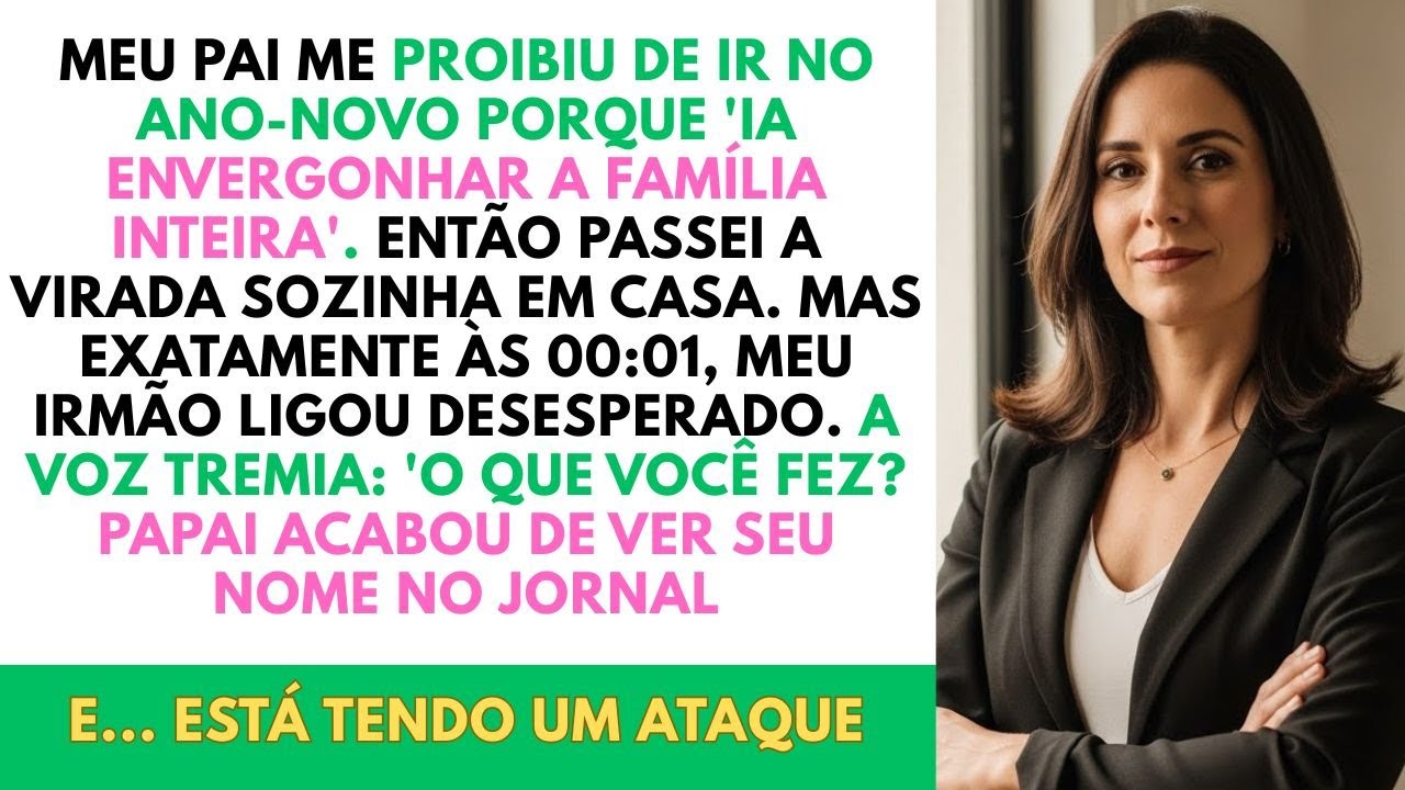 Minha Família Me Baniu Do Réveillon—Até Papai Ver Que Eu Virei Bilionária Da Noite Pro Dia