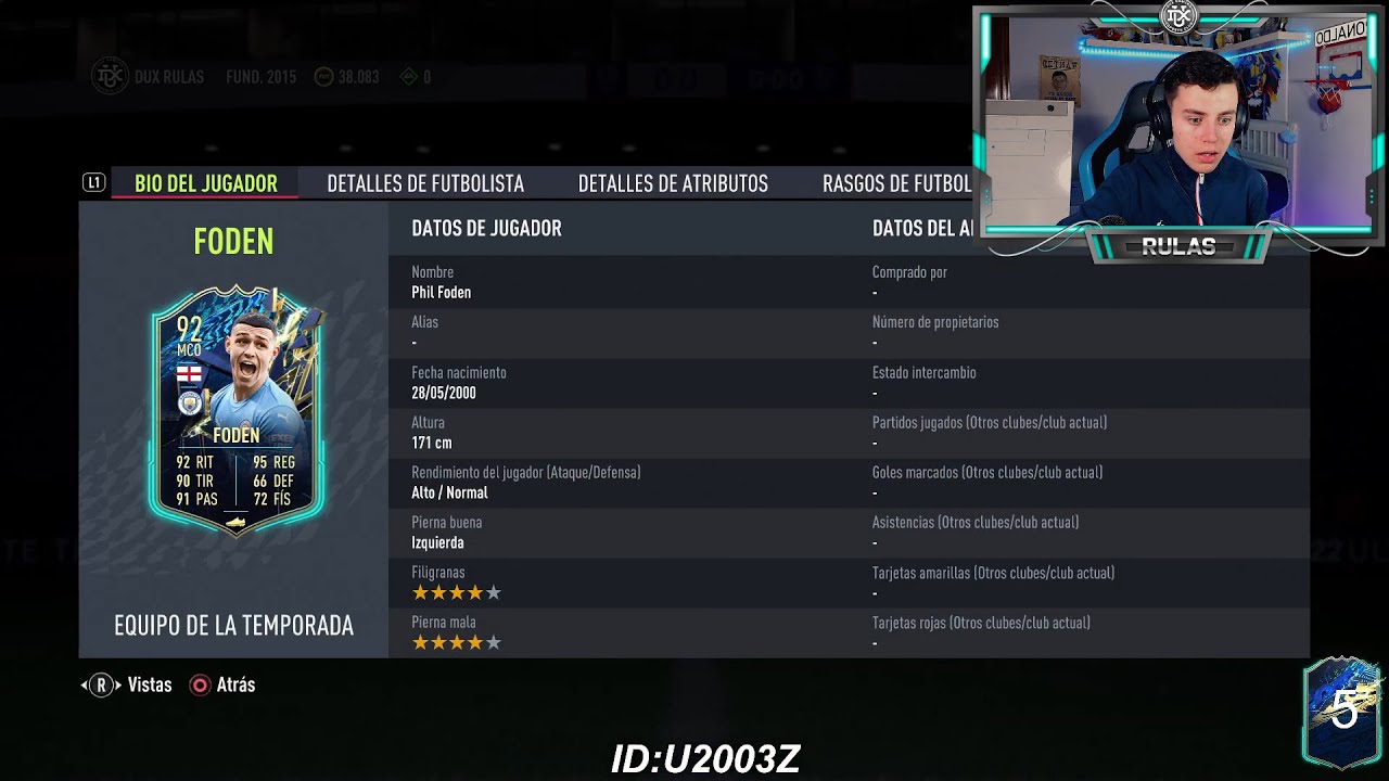 QUE DECEPCION!! 😔  Rulas47 REACCIONA a 92 FODEN TOTS SBC