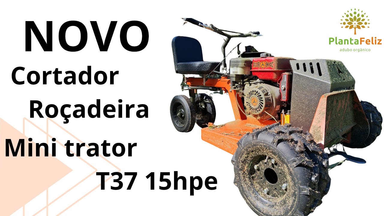 Mini trator roçadeira T37 15hpe