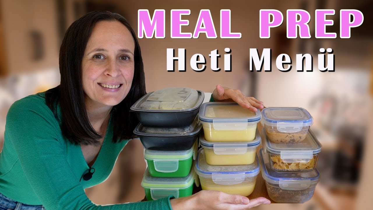 MEAL PREP #4 - 3 főétel + 1 leves - Heti Menü I Chilis bab, Pesztós csirke, Zellerkrém leves I