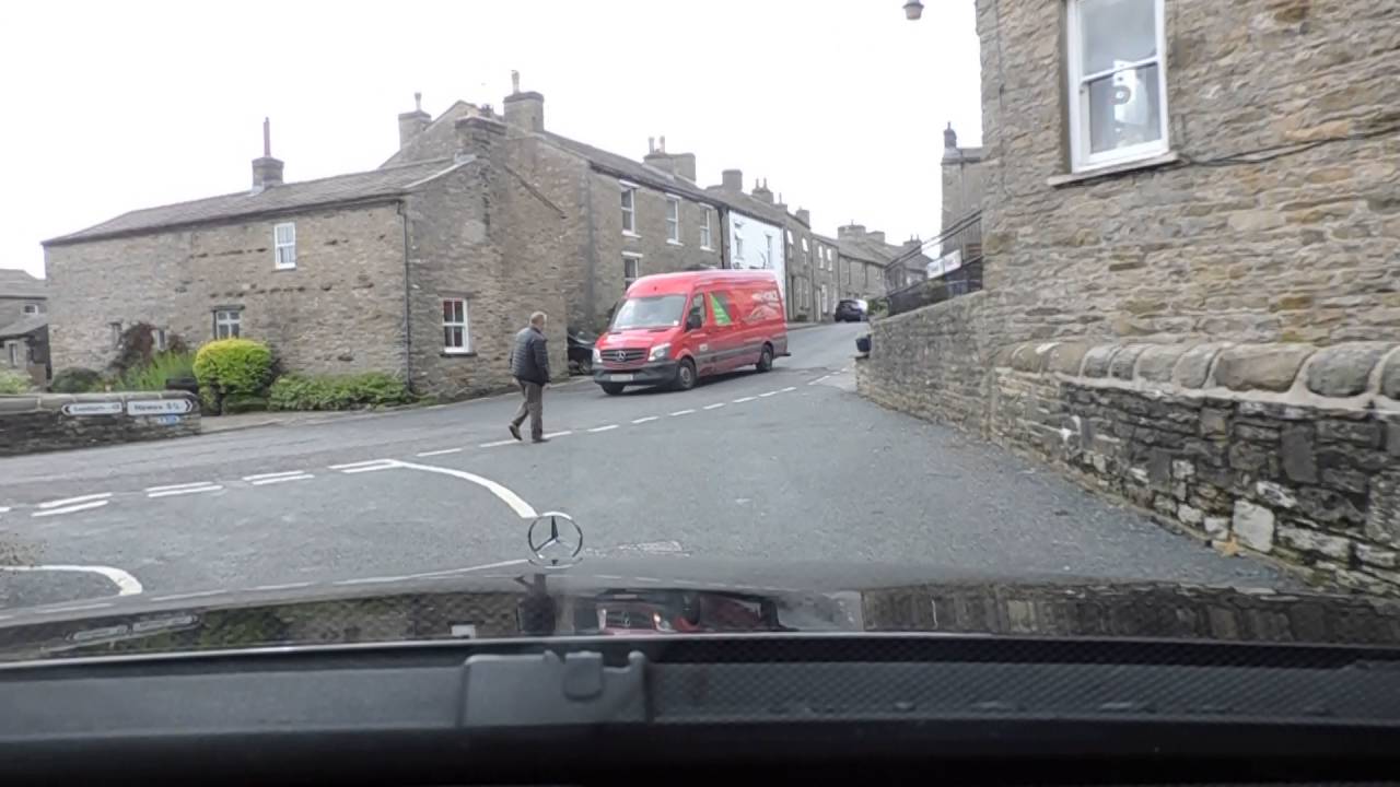 Askrigg from the moor road.