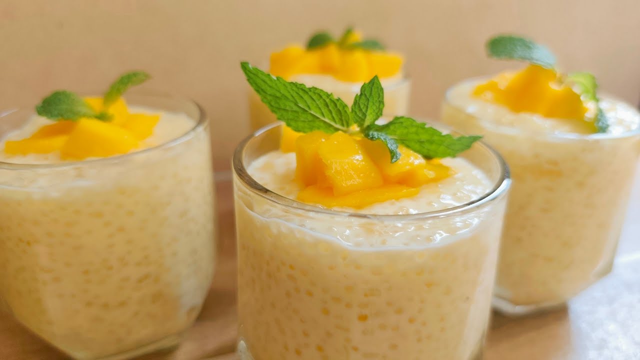 Creamy Mango Sago in Minutes | 4-Ingredient Dessert