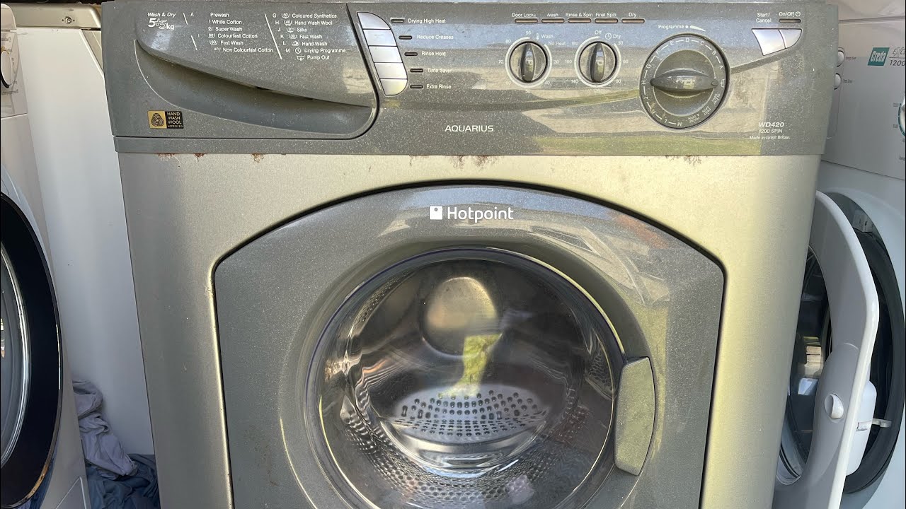 Hotpoint WD420 has arrived at its new home (watch till end)