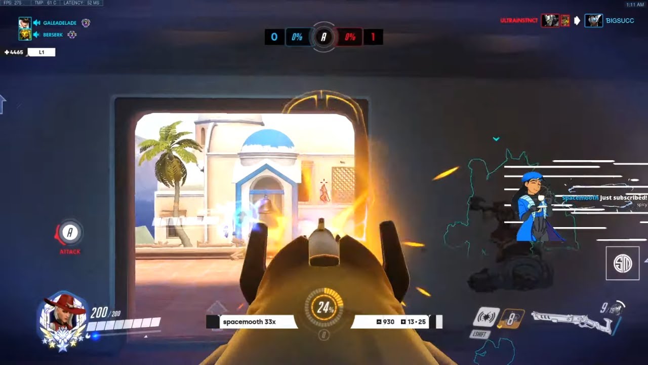 GALE TOP 500 ASHE AND MCCREE GAMEPLAY! [ OVERWATCH SEASON 23 ]