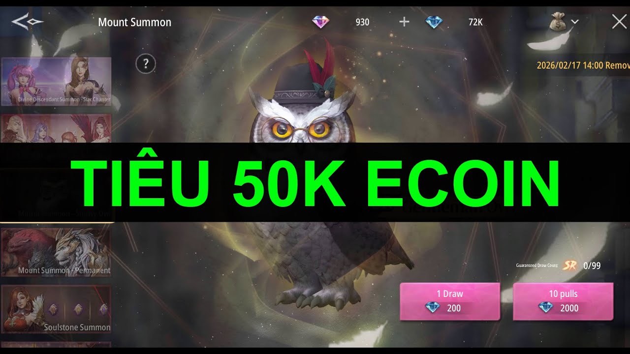 Throne of Desire | Xã 1000 Roll - Tiêu 50K Ecoin - Spent 50.000 Ecoin