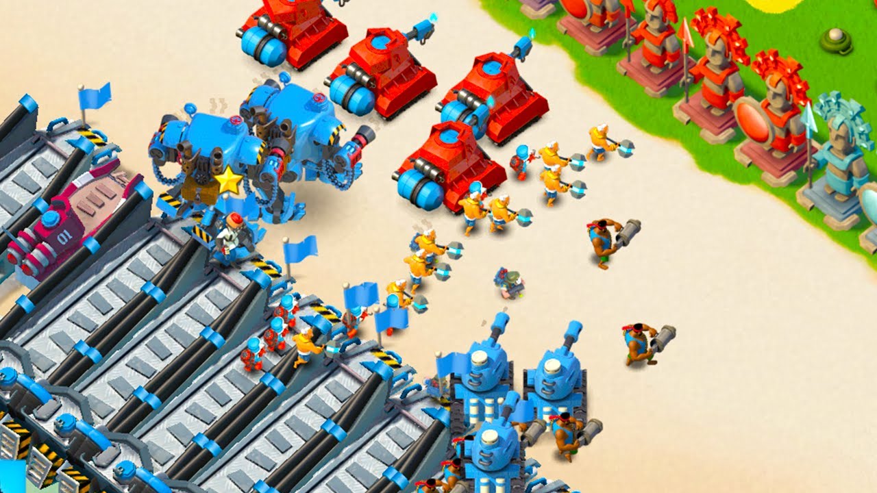 Boom Beach I randomized my troop combination and I got this...