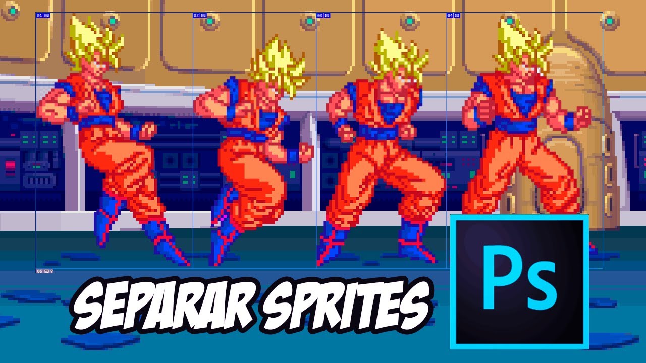 COMO SEPARAR SPRITES EN PHOTOSHOP - Crea videojuegos