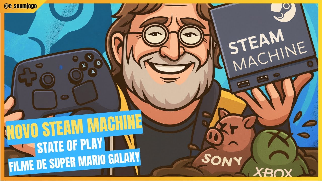 38 - Novo Steam Machine, State Of Play, Novo Filme do Mario.