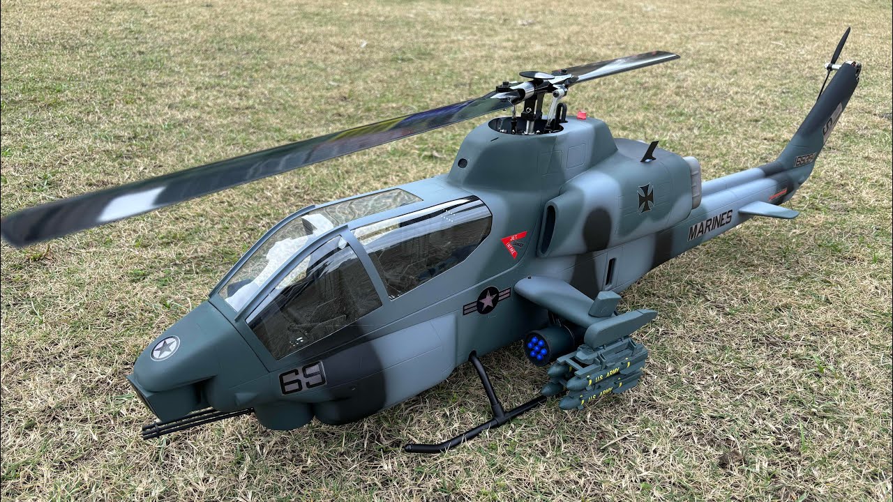 FLISHRC Roban 500 AH-1 Cobra 500 Size Scale Helicopter GPS with H1 Flight Controlle RTF