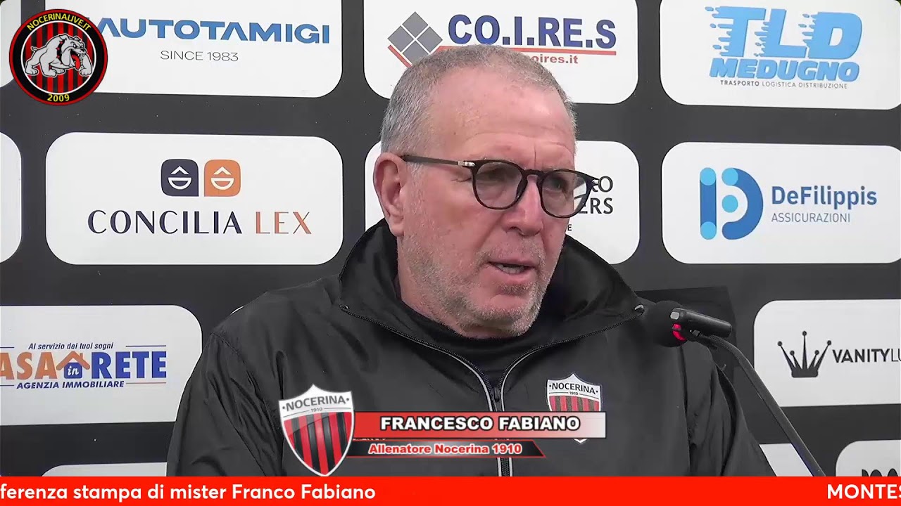 MONTESPACCATO - NOCERINA| La conferenza stampa pre gara di mister F. Fabiano