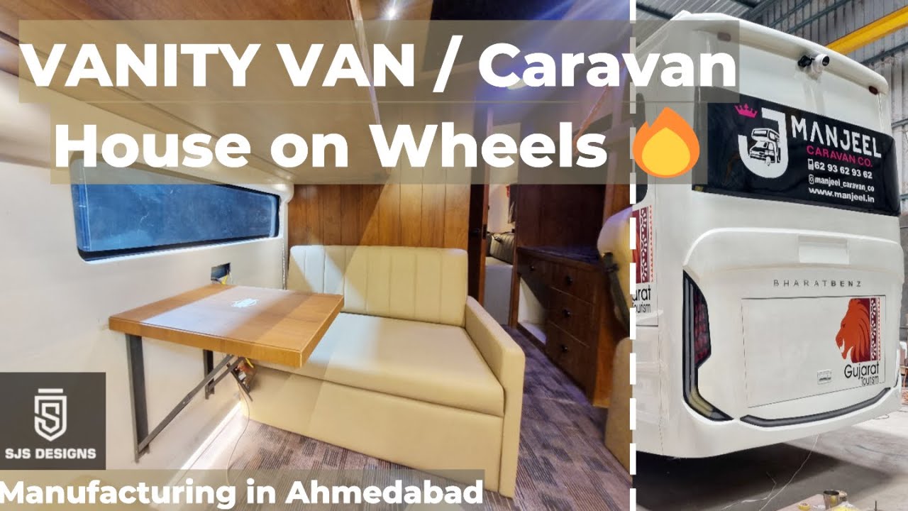 luxurious vanity van modification in Ahmedabad | SJS DESIGNS