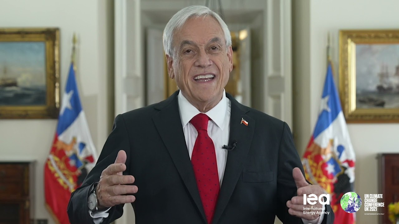 President Sebasti&aacute;n Pi&ntilde;era of Chile on the IEA-COP26 Net Zero Summit