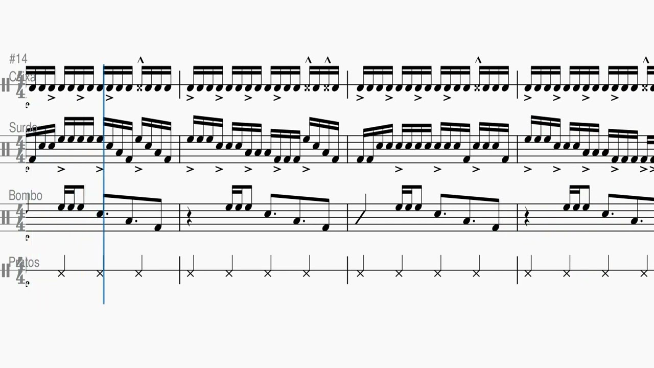 Genesis Drumline Cadence - Sheet Music