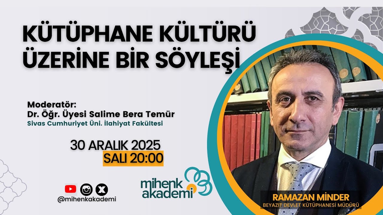 Kütüphane Kültürü Üzerine Bir Söyleşi - Ramazan Minder