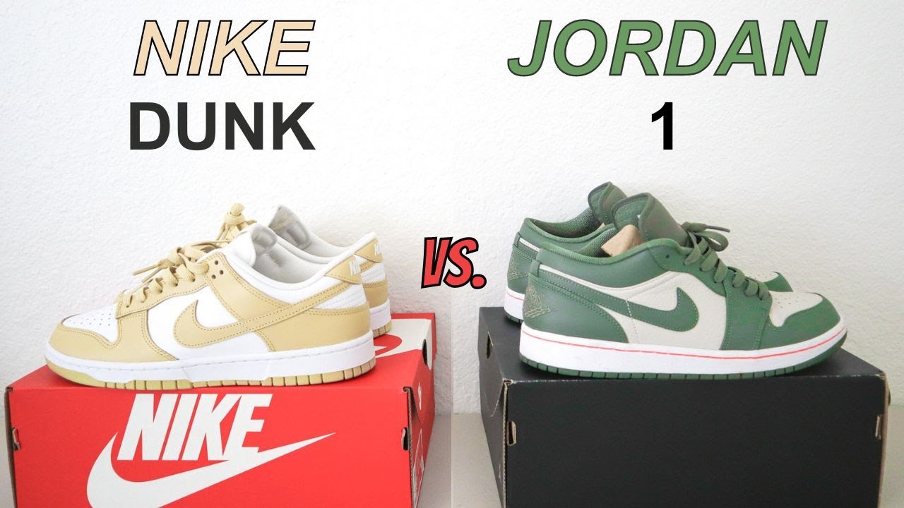 Which Is Better??? Nike Dunk vs Jordan 1 Low Comparison