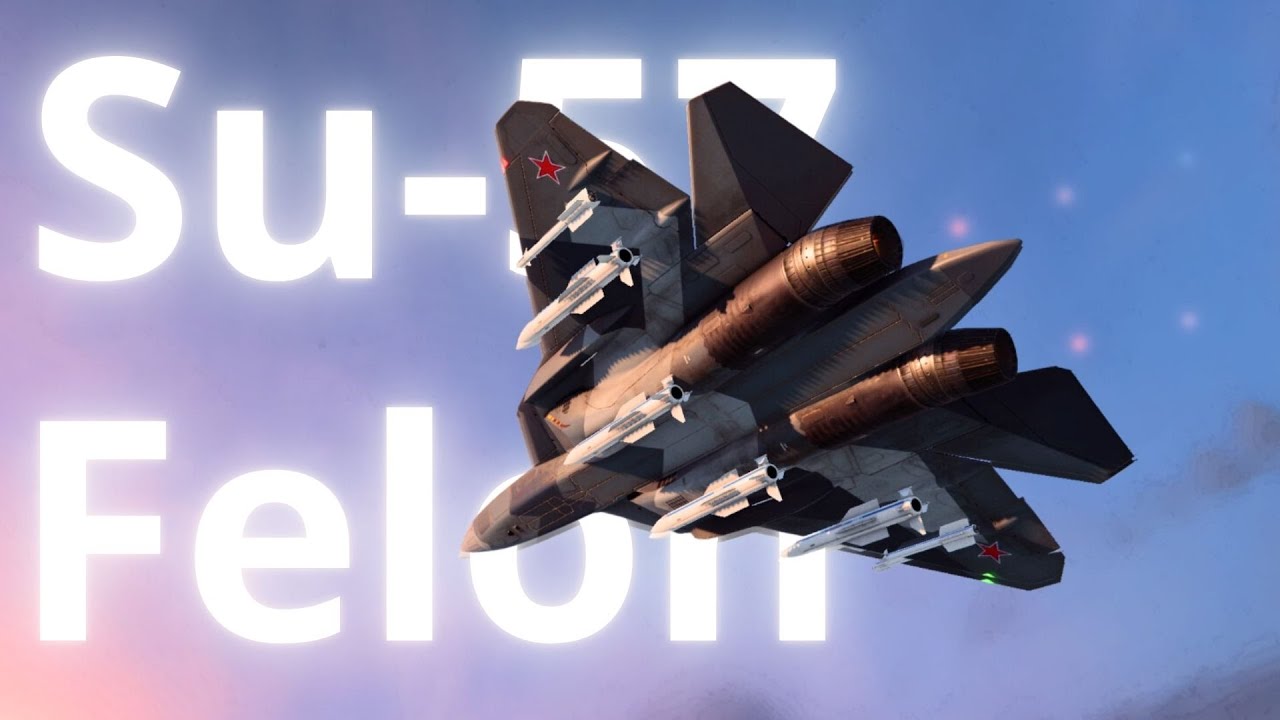 Su-57 Felon - Air Superiority Combat.  Full Load Missile Gameplay - MWT : Tank Battles
