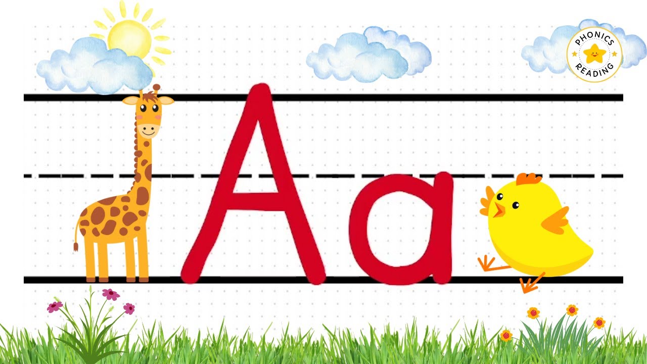Letter Formation | Capital and Small Letters | Chicken Monkey and Giraffe Letters | Phonics Reading