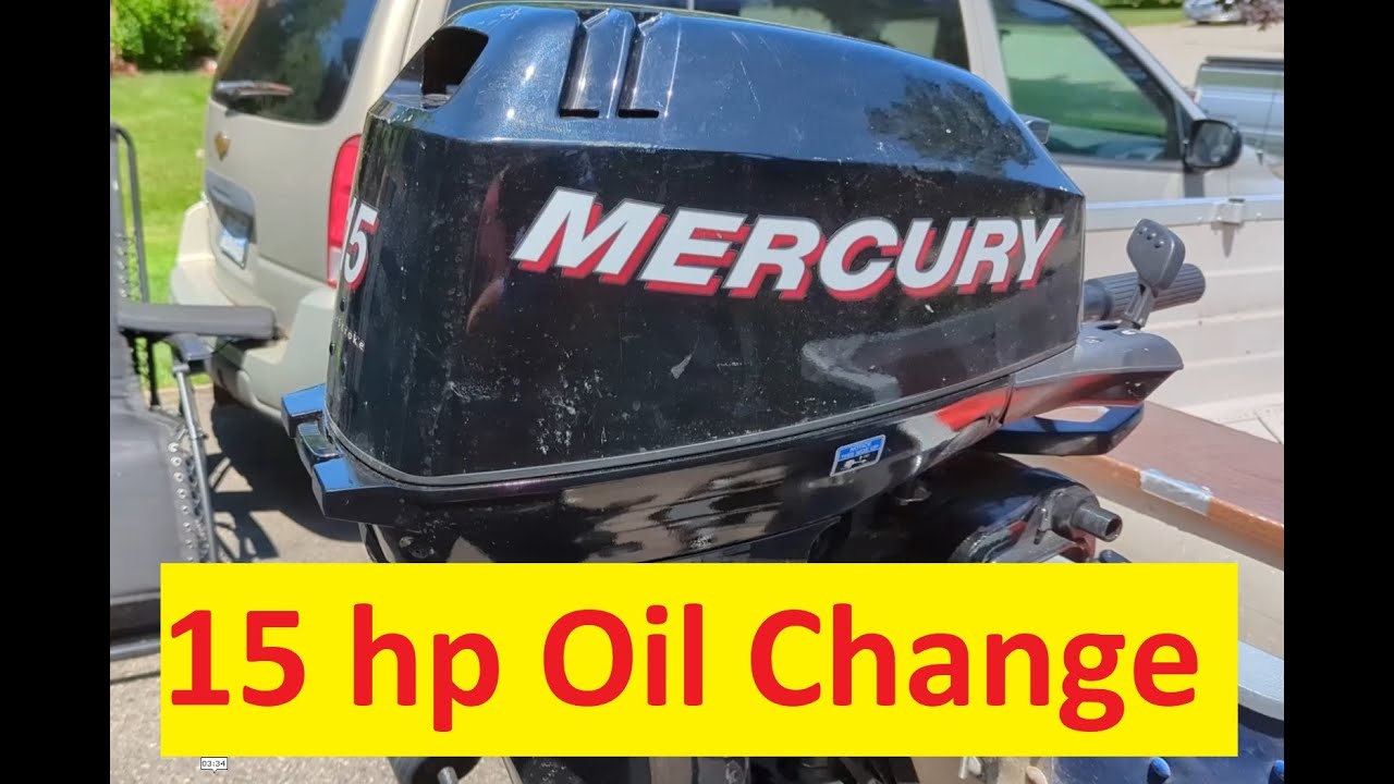 Easy Mercury Outboard 15 HP Oil Change