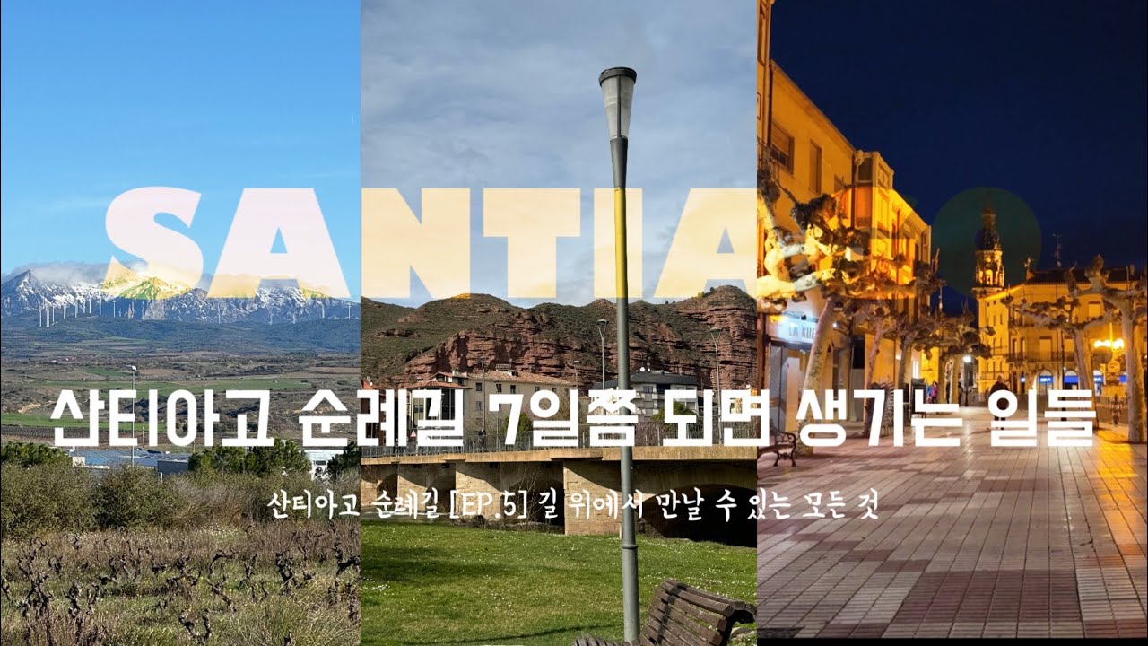 4K I 산티아고 순례길 7일차쯤 생기는 일들, 이 상태로 완주 해야 된다고..?! I Los Arcos-santo domingo de la calzada [산티아고 순례길 5화]