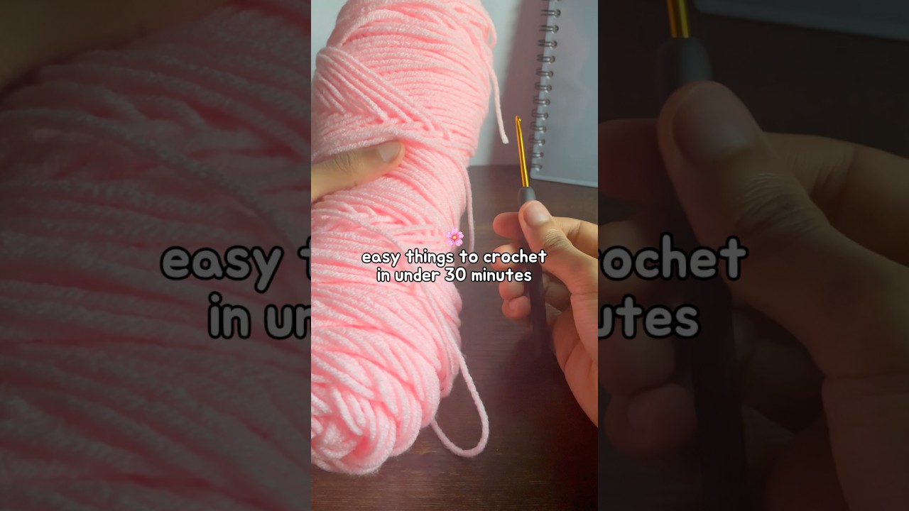 under 30 minute makes 🌸 | crochet for beginners keychain ideas 