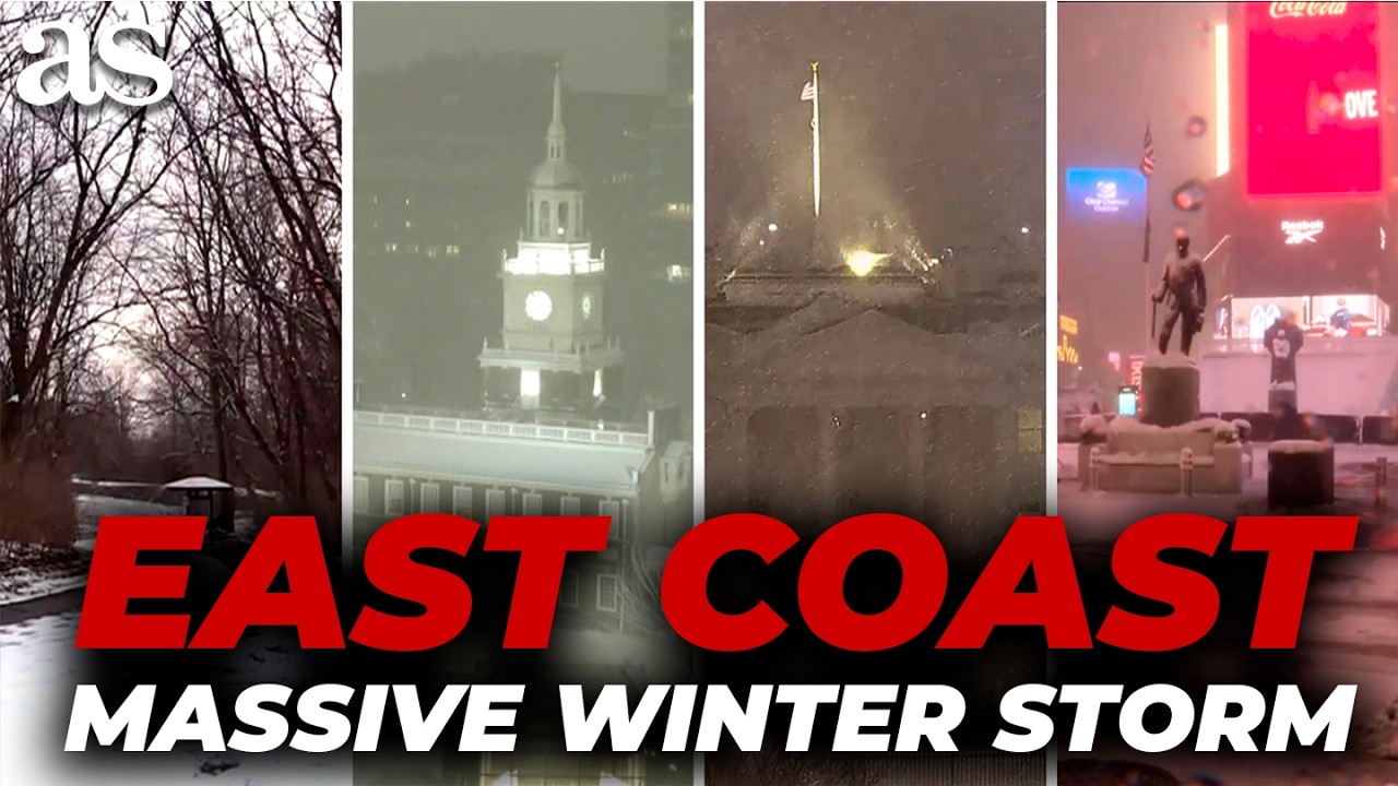 SNOW CHAOS erupts as MASSIVE STORM freezes EAST COAST cities