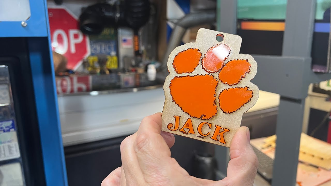 Laser Cut Multilayered Acrylic Wood Ornament | Glowforge