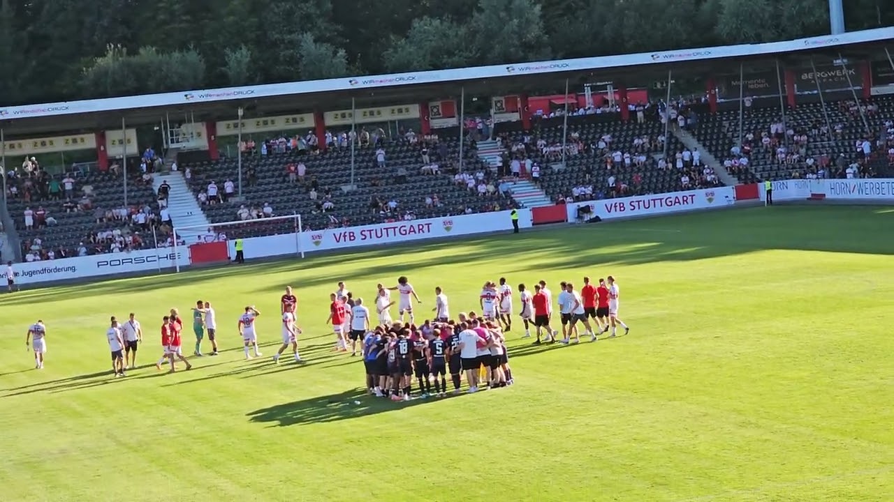 VfB Stuttgart II gg. TSV 1860 München 3:1 (1:0), 11.08.2024, nach dem Abpfiff