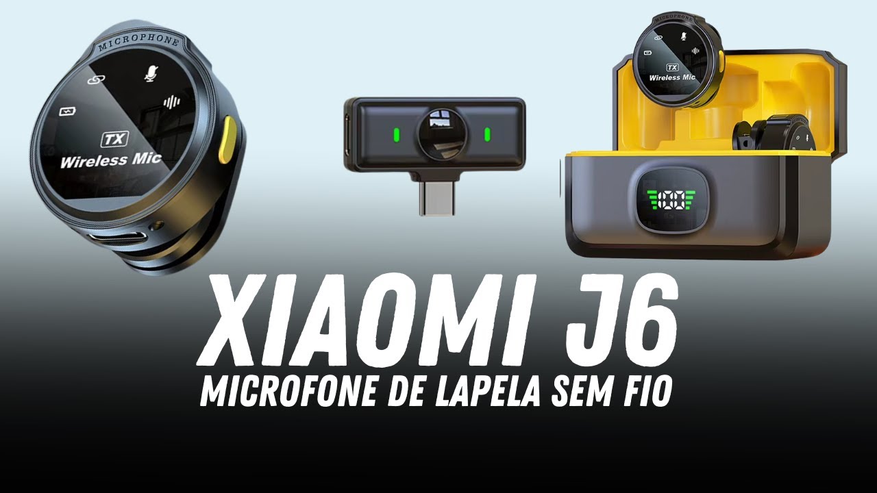 Review Xiaomi J6 microfone de lapela sem fio BARATO, comece o ano produzindo conteúdo