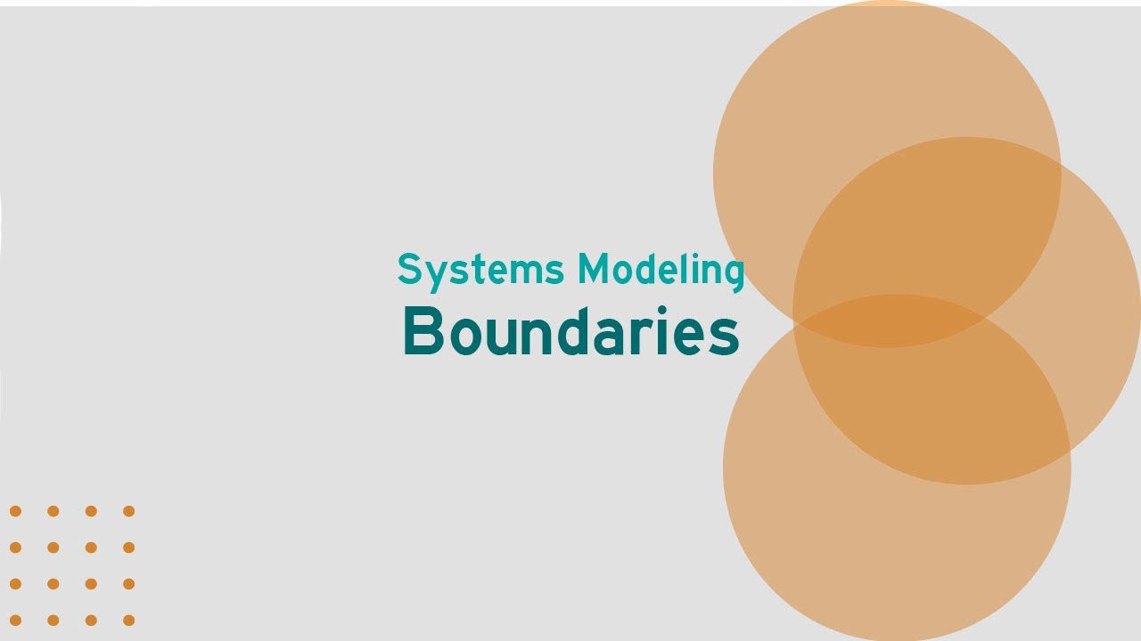 Systems Modeling: Boundaries (Video 3 of 5)