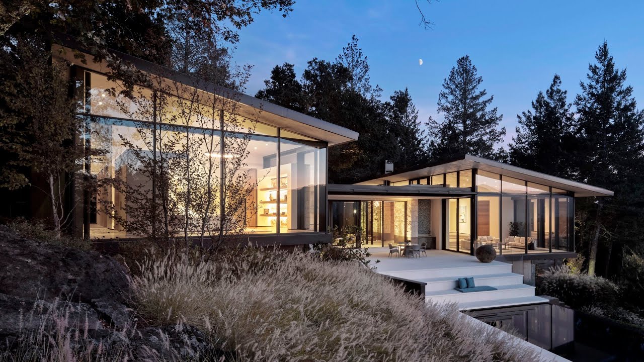 $19,900,000! Peaceful Home in Napa on a dramatic view promontory within 41 acres of natural woodland