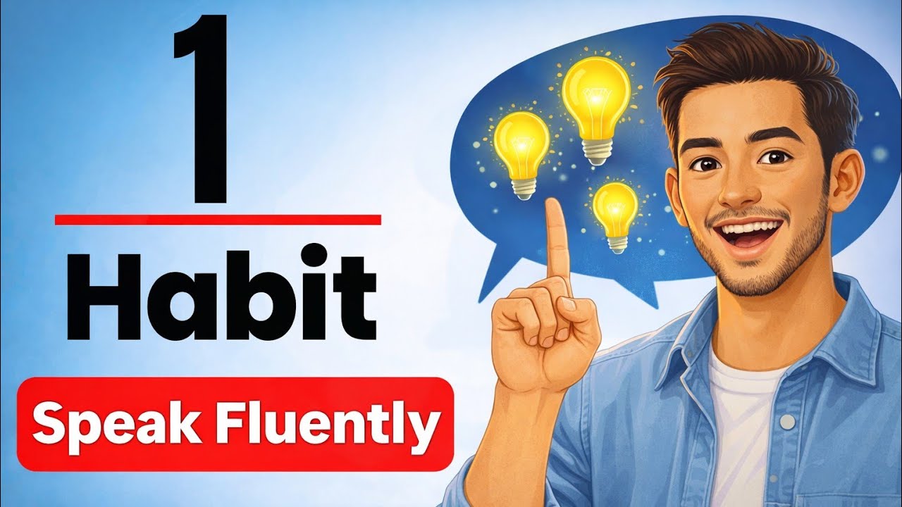 Only 1 Habit To Speak English Fluently | No Teacher No Partner No Classes | English Learning Podcast
