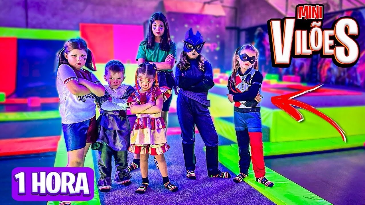 ★ VÁRIOS VÍDEOS DE TODOS OS FILHOS DOS SUPER VILÕES MINI VILÕES EM 24 HORAS NO PARQUE DE DIVERSÕES ★