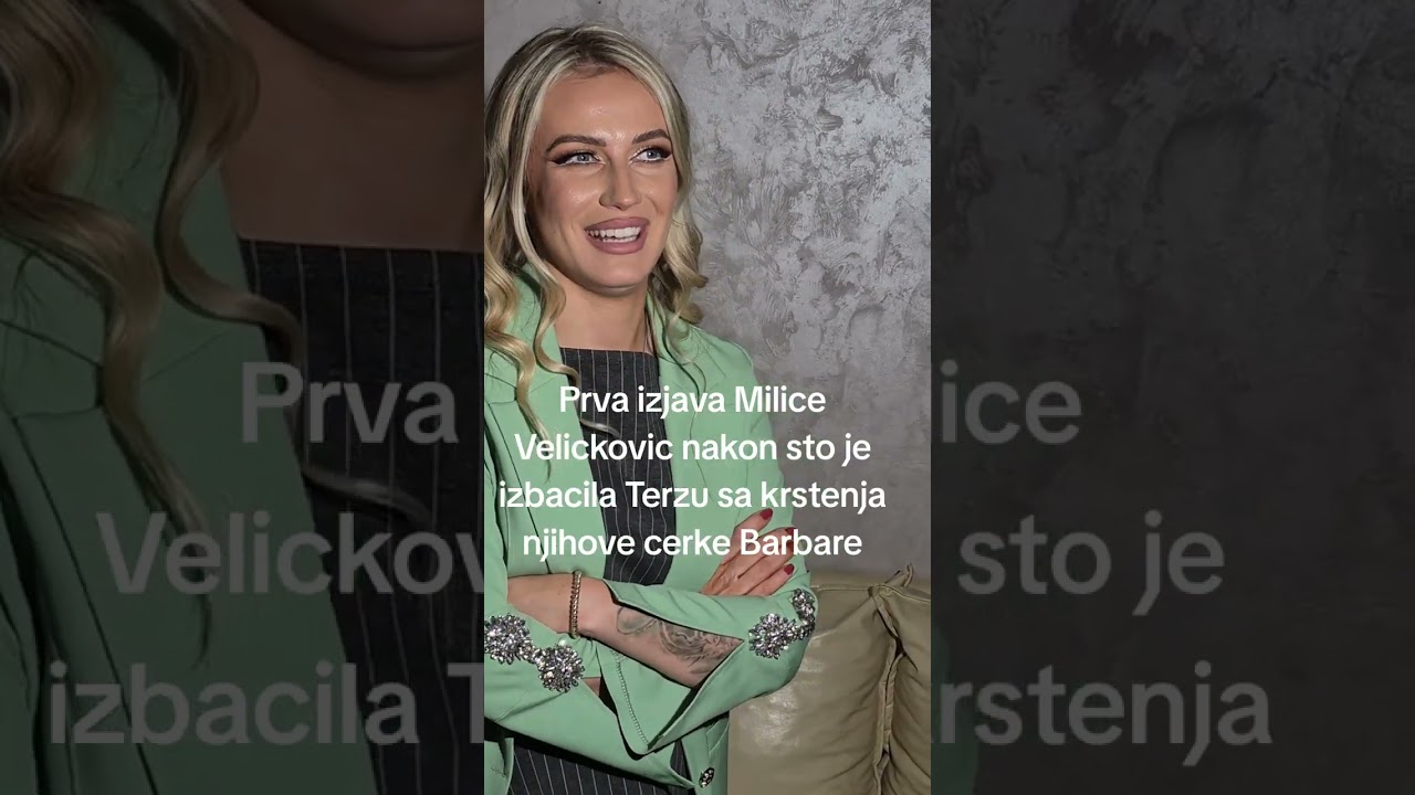 Milica Velickovic  izbacila Terzu iz crkve sa krstenja njihive cerke Barbare
