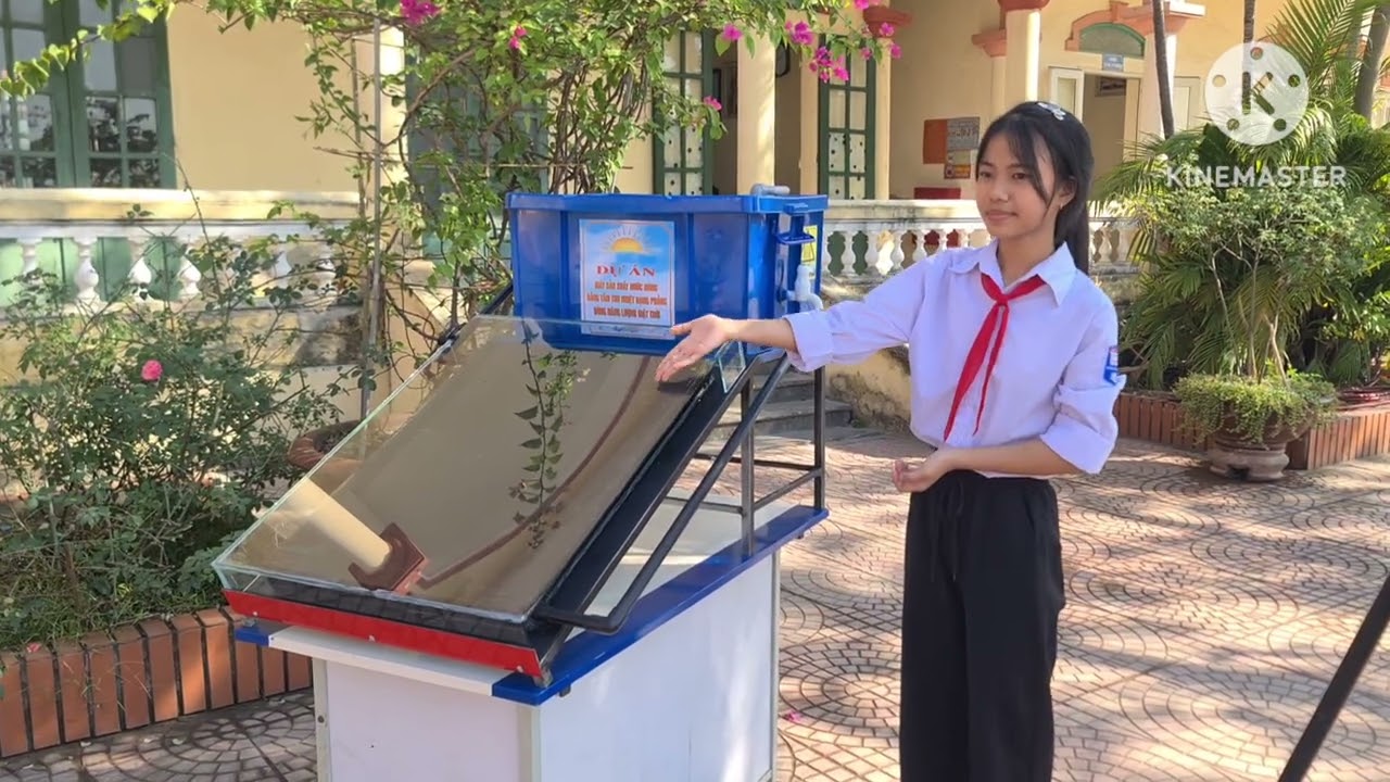 sáng tạo khkt. Máy sản xuất nước nóng bằng tấm thu nhiệt phẳng. 2024.2025