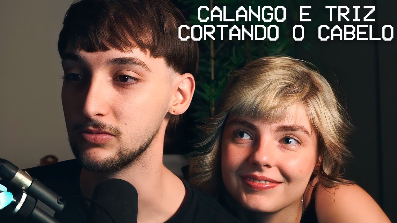 TRIZ CORTANDO O CABELO DO CALANGO EM LIVE