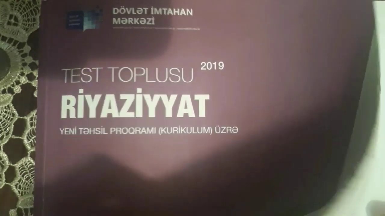 Test toplu.2019.İbtidai funksiya.Qeyri-müeyyen inteqral.