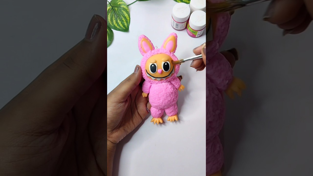 DIY LABUBU Using clay 😱