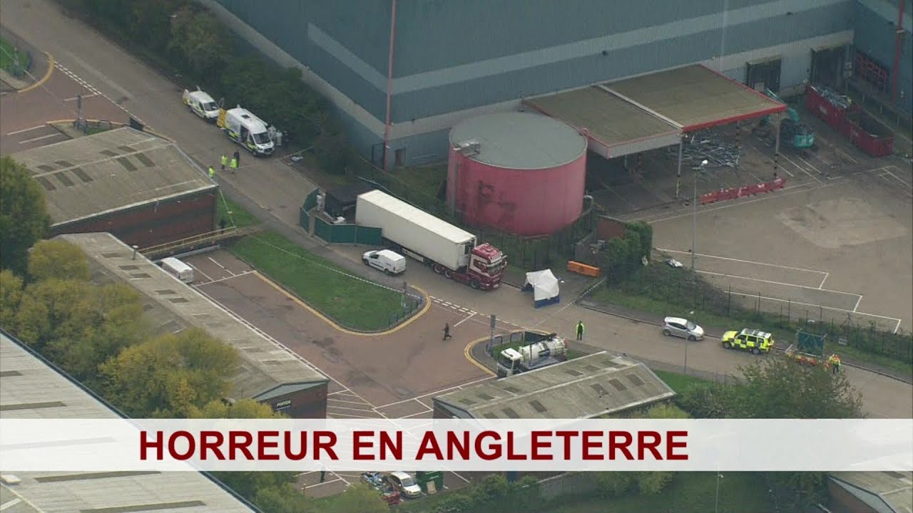 Horreur au Royaume-Uni, 39 corps retrouvés au fond d'un camion - BBC Infos 23/10/2019