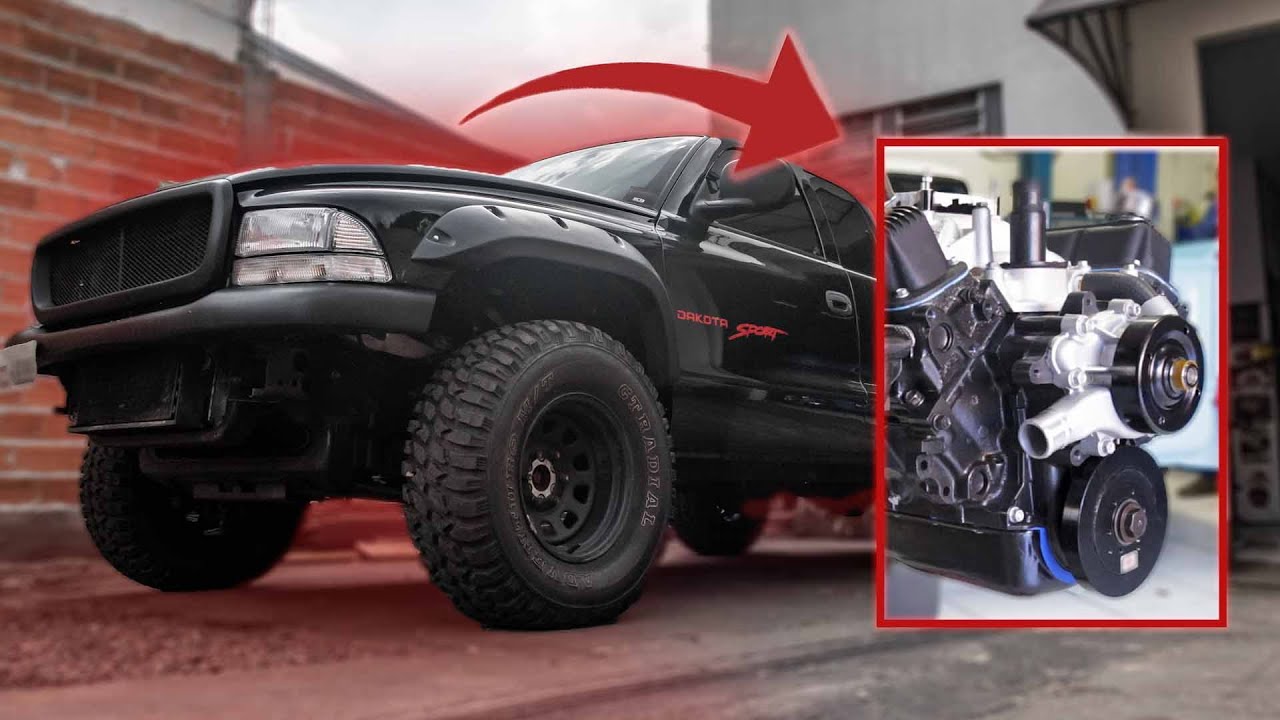 DODGE DAKOTA I colocamos um motor V8 I Nando SA
