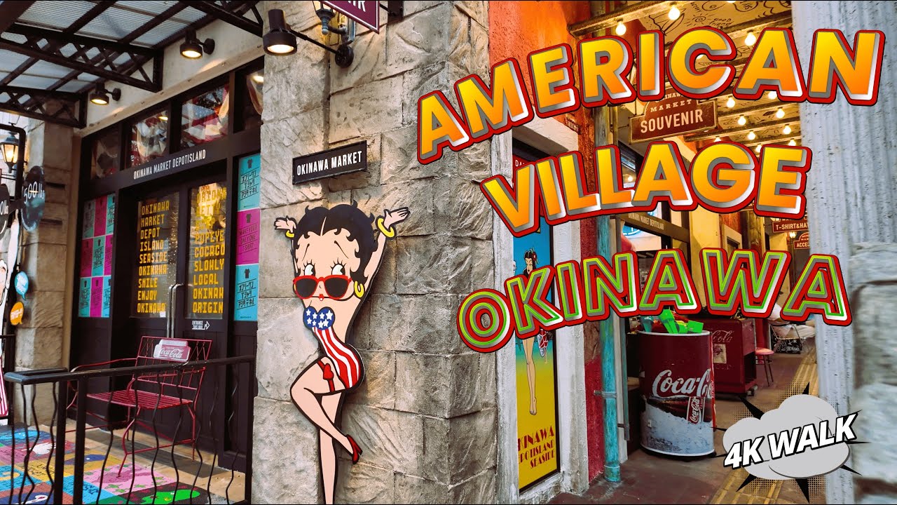 4K Okinawa Walk - American Village (Mihama) | Chatan, Japan